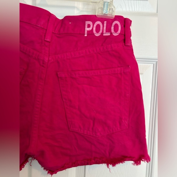 Polo Ralph Lauren Pants - Polo by Ralph Lauren Women's Pink Crosby Denim Shorts